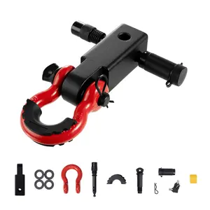 【Spotlight Day】VEVOR 2" Trailer Shackle Hitch Receiver D-Ring Recovery for Truck Jeep 66000 lbs
