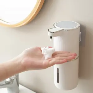 Automatic Soap Dispenser, Wall-Mounted Touch-Free Infrared Foam Hand Wash Machine, USB Rechargeable, Hygienic Home Bathroom