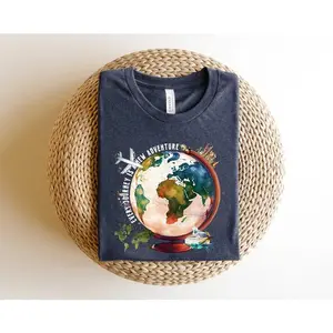 World Map Shirt, Travel Shirt, Adventure Tee, Traveler Gift, Travel Lover Tee, Geography Shirt, Geography Gift Shirt, Wanderlust Shirt