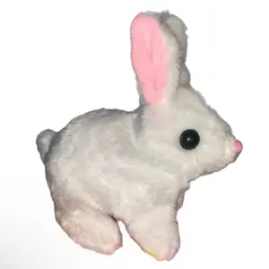 Battery Easter Bunny White Pink and Brown.