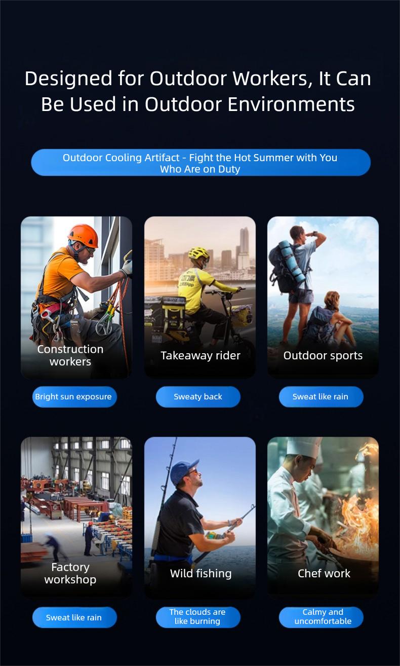 HOOYS USB Rechargeable Handheld Portable Fan, 199-Speed Adjustable, with Waist Clip, Flashlight & PowerDisplay, Personal Fan for Outdoor, Camping, Jobsite, Travel &Indoor Use