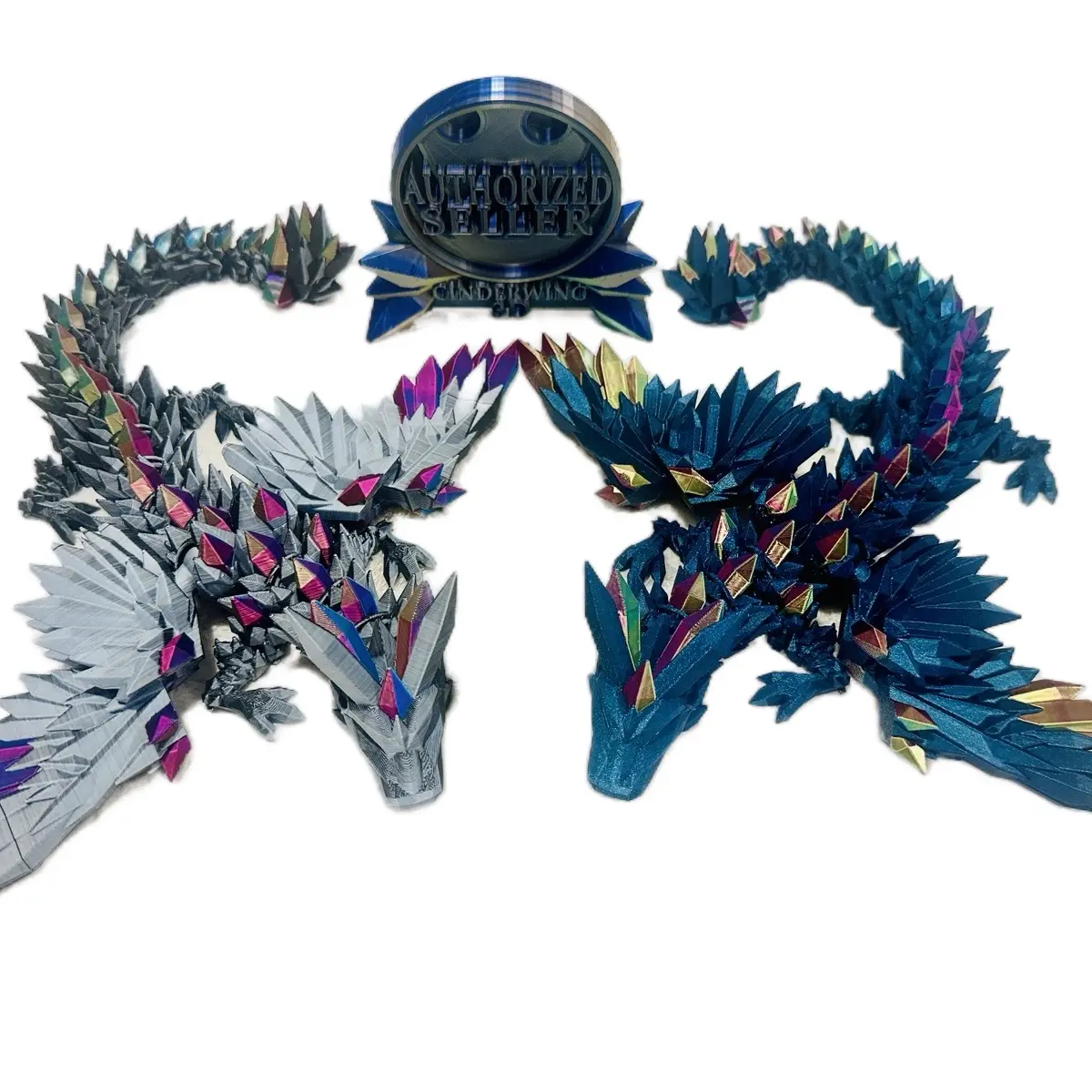 3d Printed toy Dragon.  Cinderwing Dragon