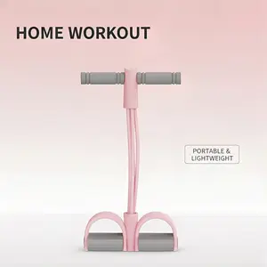 Multifunction Pedal Resistance Band, Elastic Pull Rope Fitness, Full-Body Workout at Home Gym, Exercise Sit-up, Yoga, Abdominal Training 2