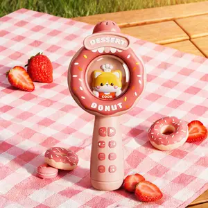 K-pop Portable Colorful with LED  Light Karaoke Microphone Toy,Boosts your child's happinessand confidence, Built in music, Kpop festival giftcreativity halloween gift ornament Perfect birthday, Christmas,Easter gift for kids ages 3-8  musical