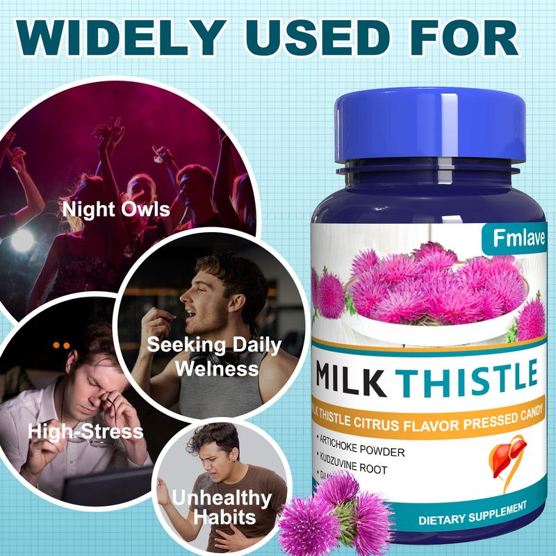 2-pack | Fmlave Milk Thistle Supplement | Natural Herbs, with Turmeric & Dandelion | Supports Liver Detoxification & Cleansing, Aids in Fat Digestion | A Must-Have for Individuals Who Consume Alcohol Regularly | 60 Capsules, Highly Absorbable