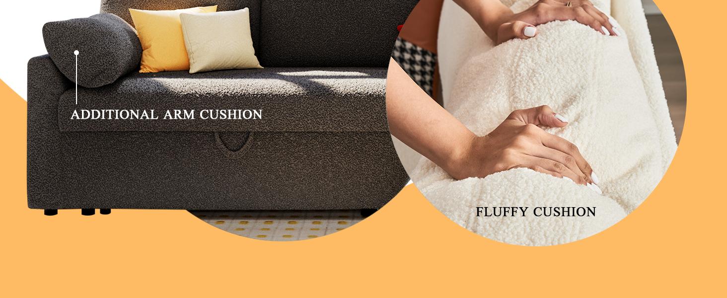 [Ships in 2 Boxes] AMERLIFE L-Shaped Sectional Storage Sofa with Chaise, Reversible Sleeper Sofa Bed, 2-in-1 Pull Out Couch  Living Room Furniture/Best Gift Ideas/Christmas Gifts