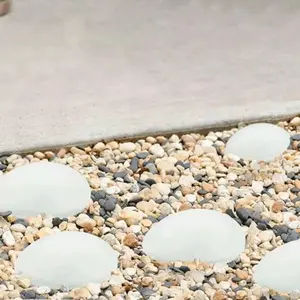 Solar Stone Light with 4 LED Bulbs, Decorative Garden Lamp, Auto Switch, Waterproof, Outdoor Solar Lighting, Ideal for Yard, Path, Garden, Wedding Party