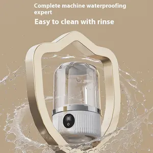 Portable Washing Machine Compact Mini 1.4L Cordless for Delicate Clothing Dorm Apartments Travel White Mini Machine with Dual Mode Cleaning and Power Display