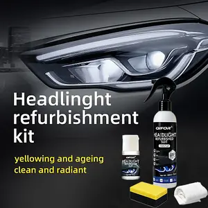 QIFOR Automotive Headlamp Restoration Fluid Oxidized and Yellowed Automotive Headlamps Blurring Enhanced Crystallization Coating Refurbisher