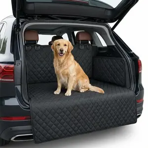 Quilted Dog Trunk Protector Pad, Side and Edge Protection, Waterproof Scratch-Resistant Car Mat, Universal Dog Trunk Pad