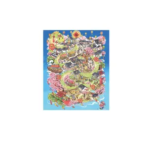 Bag 5.0 Ancient Story Miniature Scene Stickers, Creative 3D Paper Craft Materials, DIY Wall Art Decorations, Handmade Gift Ideas