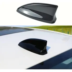 for Civic 2022 2023 2024 2025 2026, Car Shark Fin Antenna Topper Cover Trim Exterior Decoration Sticker for 11th gen Civic Accessories - Glossy Black