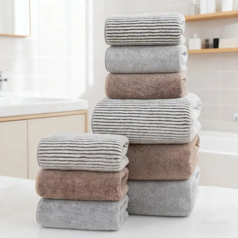 6 Pcs Towel Set - Ultra Soft Terry Towels, Quick Drying Towels, Highly Absorbent & Quick Dry, Perfect for Bathroom, Gym, Kitchen, Spa & Salon Use, Premium Bath Towels, Water Absorbent Towel