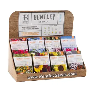 250 Piece Western Region Flower Seed Packet Retail POS Corrugated