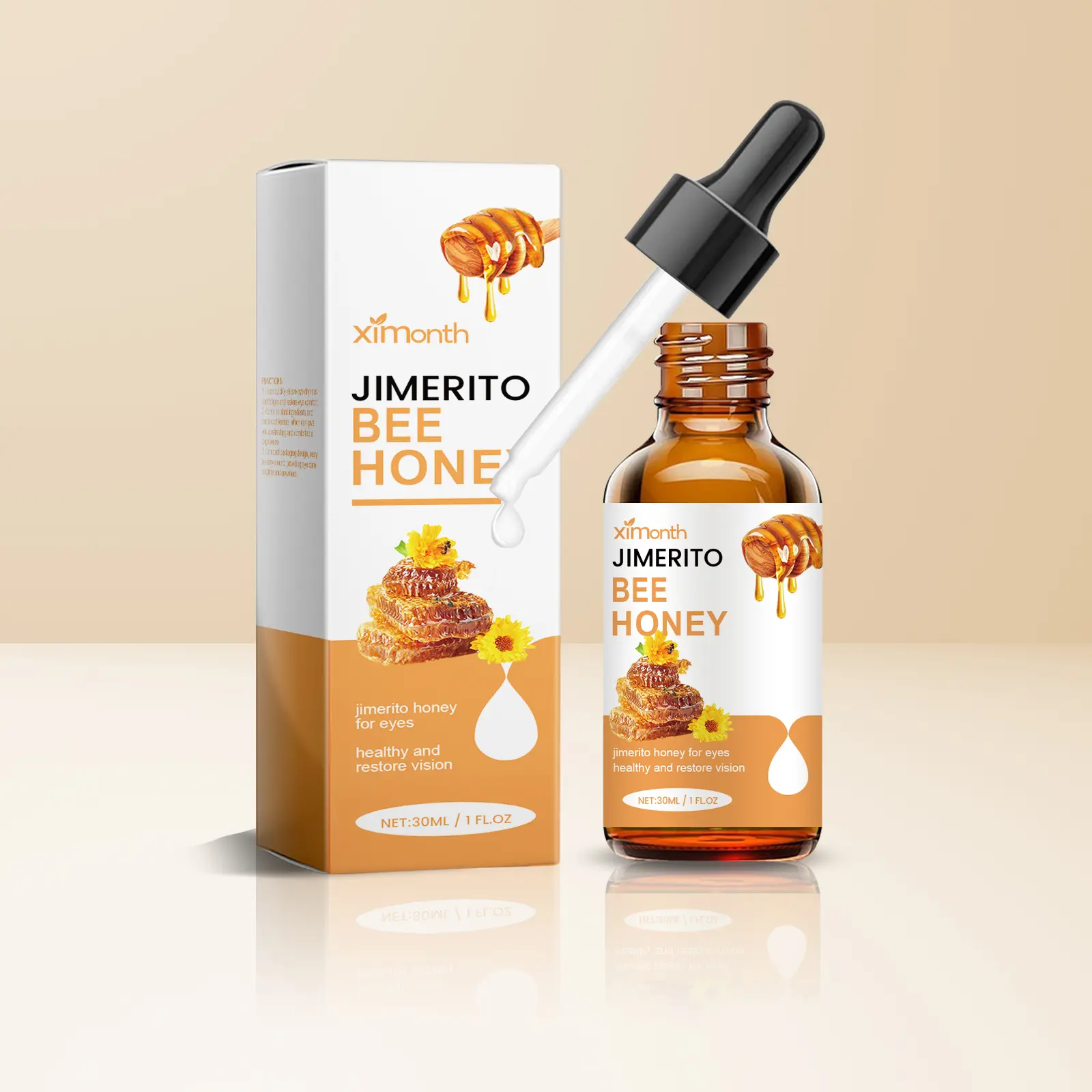 Buy 1 Get 1 Free | Ximonth Jimerito Honey for Eyes — refreshing, moisturizing, and soothing eye drops for dry eyes; astringent effect browser um anti-eye fatigue care serum