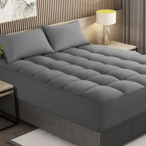 Sonoro Kate Extra Thick Bamboo Mattress Topper – Cooling, Ultra Soft ,comfortable& Breathable, Quilted Cotton Top  8-21'' Deep Pocket