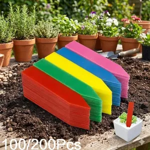 Waterproof Garden Label Stakes for Plants - Reusable Weather-Resistant Markers, Multi-Purpose Plant Tags for Outdoor Gardening Pots & Plant Identification.