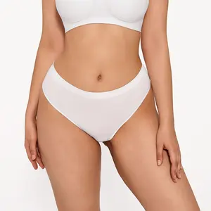 Popilush  Seamless Mid-Rise Comfort Brief - No-Show Second Skin Underwear-live