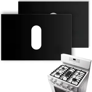 2 Pack Gas Stove Burner Cover, Stove Guard Stove Top Protector, Gas Stove Burner Liners, Compatible with Samsung Gas Stove Range, for Kitchen Cooking, Reusable, Non-Stick and Washable