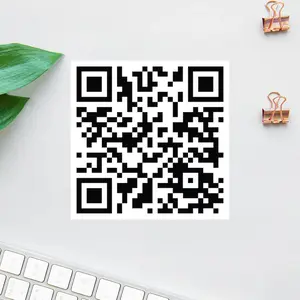 Rick Roll Sticker – Custom Black & White Scannable QR Design, Functional Tech Decal for Business, Doors, Events & Marketing Use