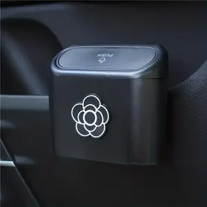 Car Seat Back Trash Can with Lid, Car Rear Door Hanging Trash Can, Multifunctional Car Interior Storage Box, Car Trash Bag, Universal Automotive Interior Accessories