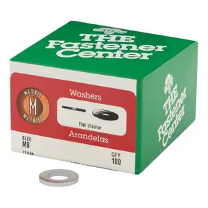 Hillman 923020 8 mm Flat Metric Washer In Steel 100 per Box