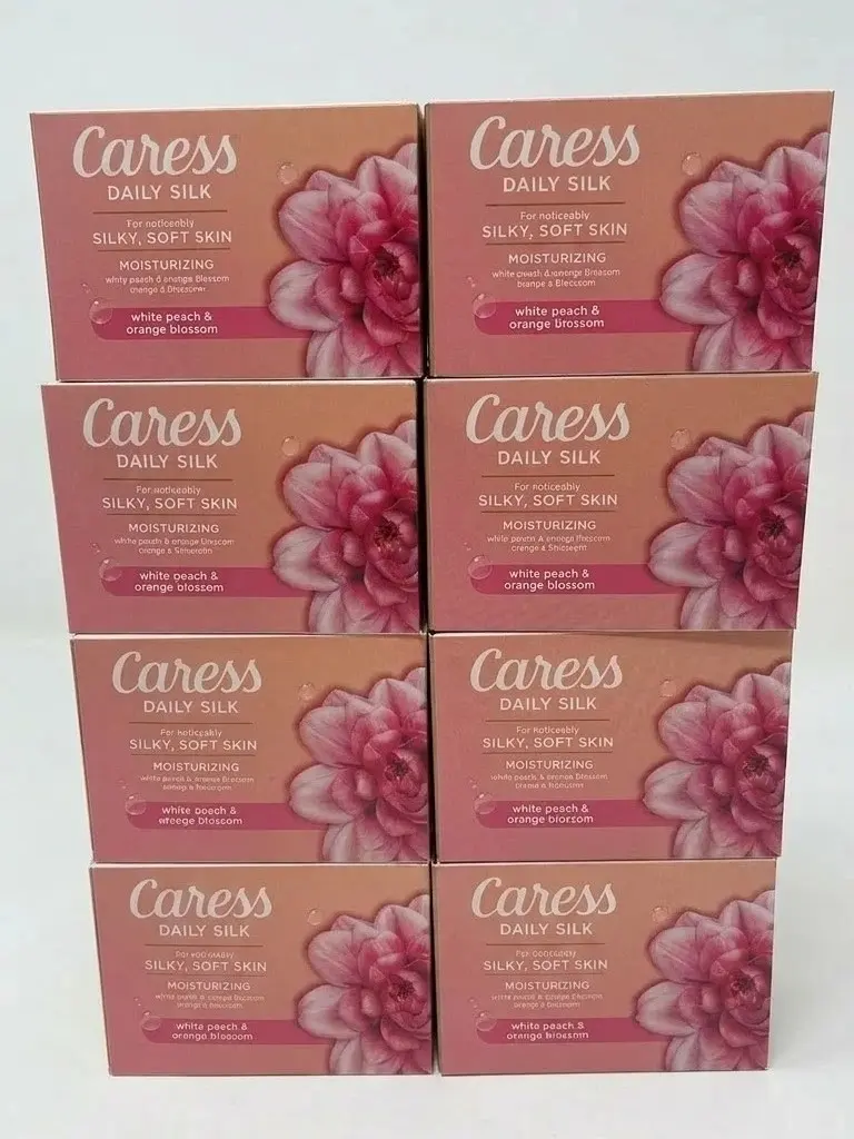 Caress Moisturizing Beauty Bar, Daily Silk, 30 Oz (3.75oz x 8), 8 count