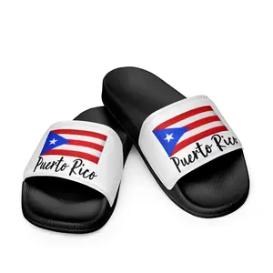 Premium Men's Puerto Rico Slides – Comfort Meets Boricua Pride