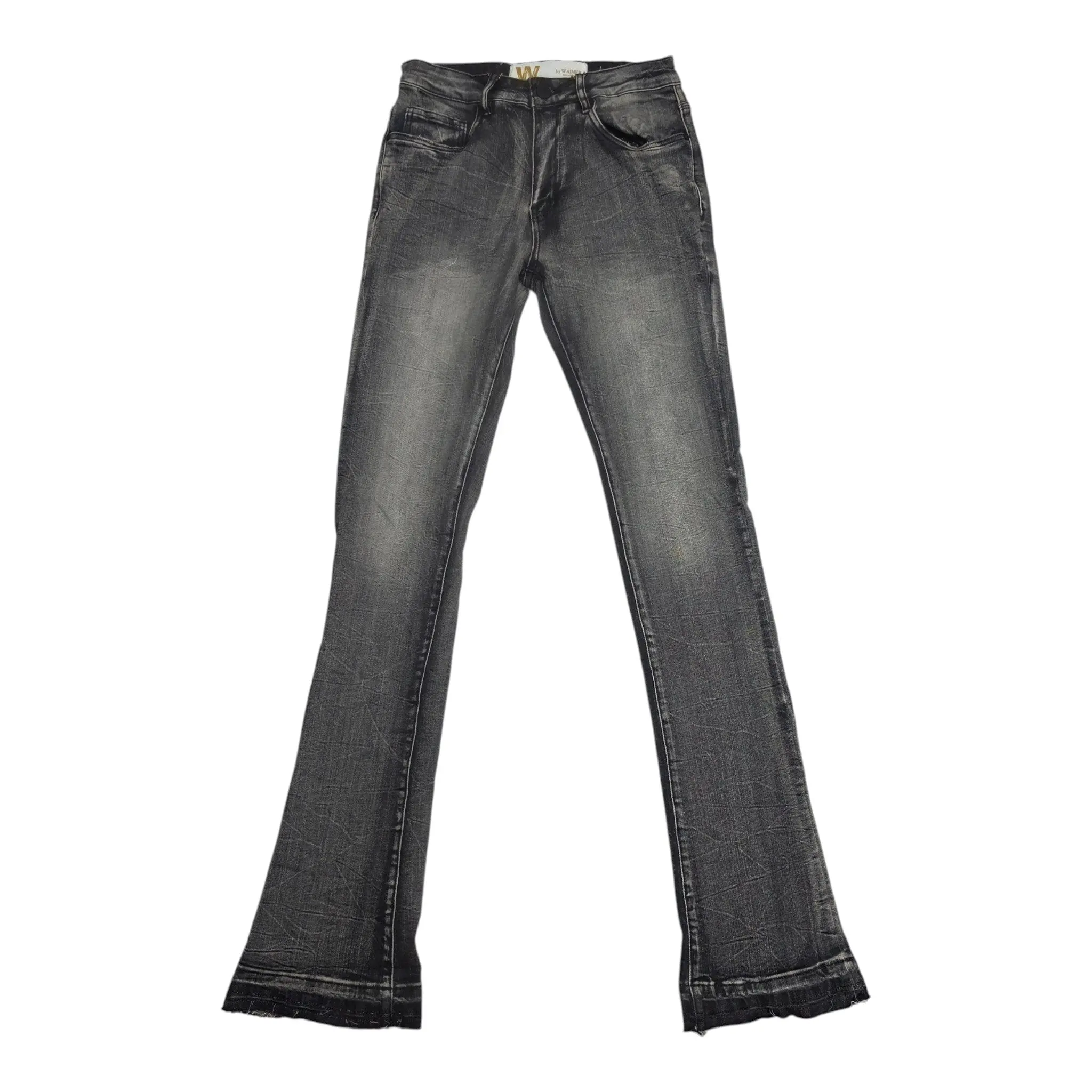 WAIMEA MEN'S STACKED JEANS CHARCOAL WASH M8211D
