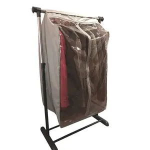 SAMPLE - Full Garment Rack Cover Closet Rod Cover 22"W x 16"D x 42"H Beige