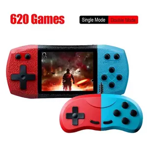 2.4 Inch Retro Video Game Console with 620 Classic Games Portable Handheld Game in Single & Double Mode