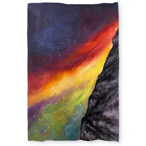 Begin Home Decor C1DCTXLWG4YDDZ Aurora Borealis in the Mountain Twin Size Extra Long Duvet Cover - Best Seller
