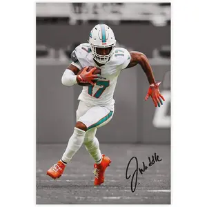 Jaylen Waddle 1 Canvas Poster Wall Art Decor Print Picture Paintings for Living Room Bedroom Decoration
