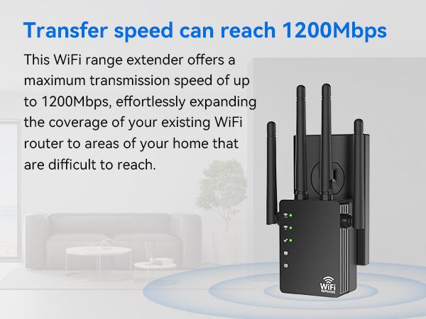 RAGOAT Dual-Band WiFi Repeater with Ethernet Port, Triple Mode Long-Range Home WiFi Extender Signal Booster (12880 Sq Ft Coverage, 105 Devices Supported), 2026 Wireless Internet Extender