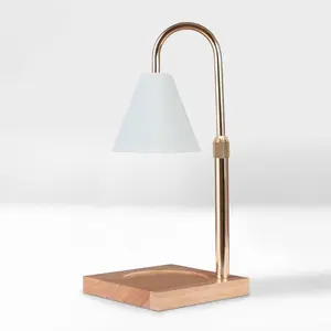 Sparoom Candle Lamp Warmer White Metal Shade: Electric, Contemporary Home Decor, Fragrance Diffuser