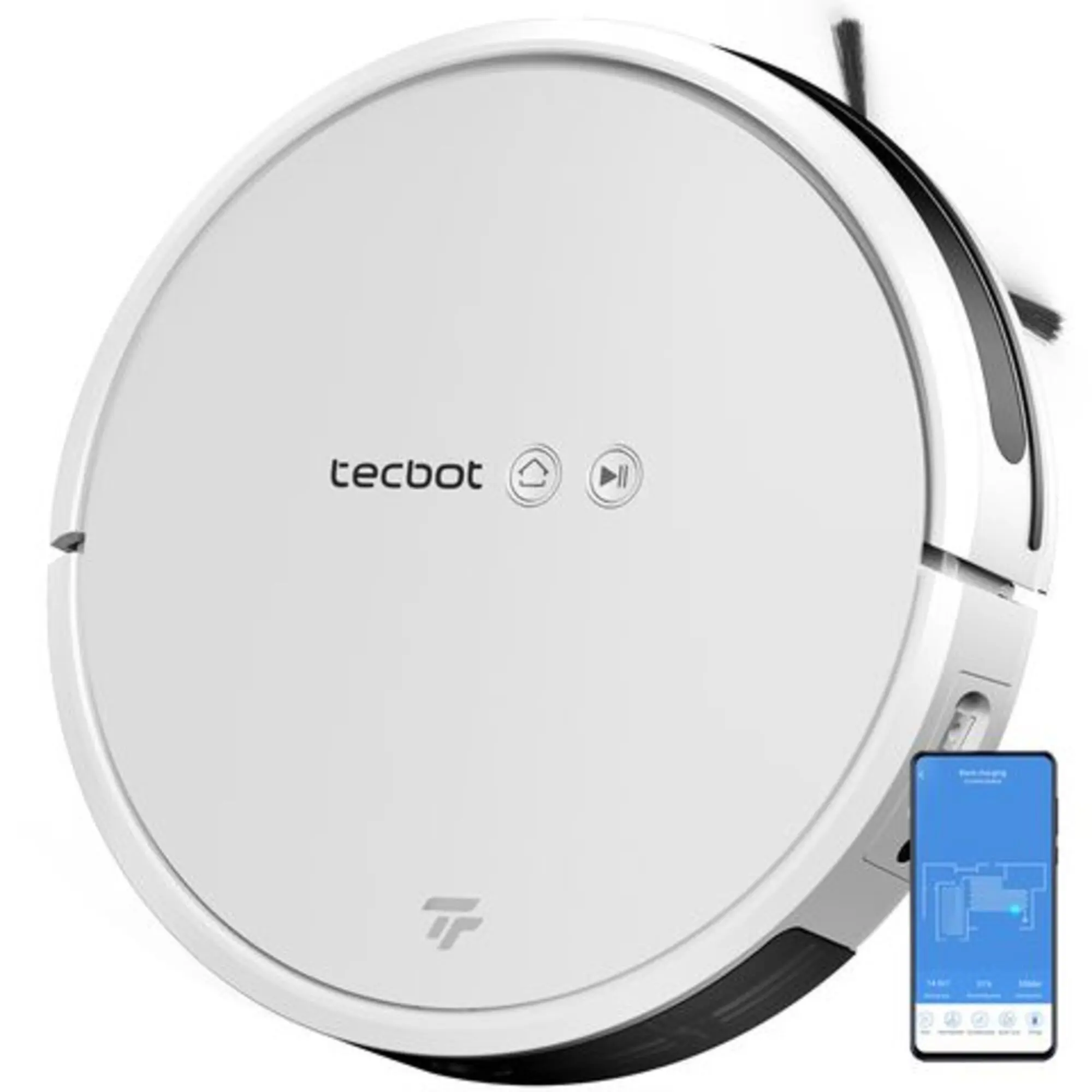 TECBOT S1 Pro Robotic Vacuum Cleaner with Remote, Wi-Fi and App Control TECBOT S1 Pro Robotic Vacuum Cleaner with Remote, Wi-Fi and App Control