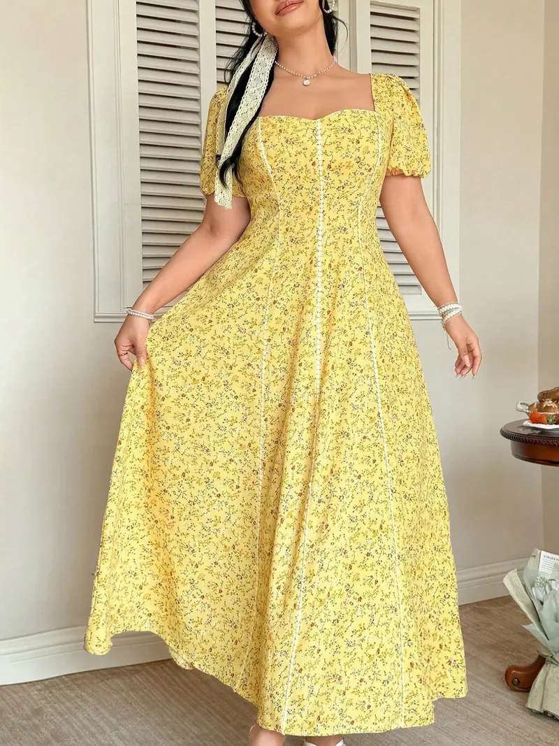 aline tea length dress - TikTok Shop