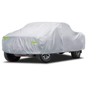 Car Cover Custom Fit for Toyota Tundra 5.5Ft Bed 2000-2025, Migaven Waterproof Full Exterior Cover Sun Rain Protection with Door Zipper (Not Include Mirror Pocket) Silver