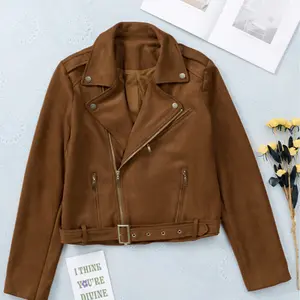 Suede Zip Up Jacket