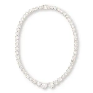 Radiance by Absolute™ 16" 75.35ctw Pear-Cut Stone Statement Necklace