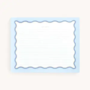 Notepad - Scallop Lined