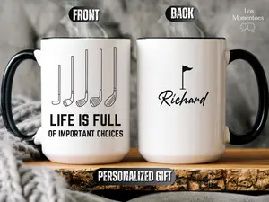 Augusts National Golf Club 2026 Mug For Family, Life Is Full Of Important Choices Mug, Golf Lover Gift Mug, Coffee Accent Cub