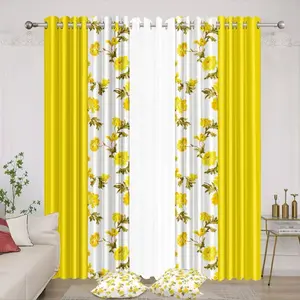 Jacquard Luxury Window 2 Panel Set Brown Curtain with Attached Valance and Backing Bedroom Living Room Dining 2 Curtains 55x84 inches Each Jana