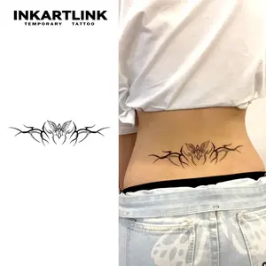 INKARTLINK Tattoo Tech, 2 Sheets Medium Semi Permanent Tattoo, Adult Art Design Temporary Tattoos, Lasts 1-2 Weeks, Waterproof, Realistic Look, No Adhesive, No Reflection (Enchanting Tattoos)