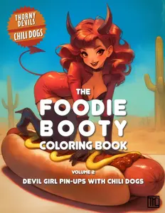 The Foodie Booty Coloring Book - Volume 2 - Devil Girl Pin-Ups with Chili Dogs: Coloring book of devilishly delectable dishes in the desert, Stress ... - Devil Girl Pin-Ups with Delicious Dishes)