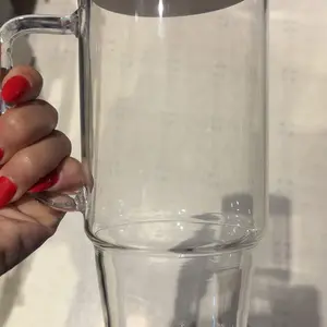 Product Review of Halloween Giftting -40 oz Glass Tumbler with Handle, Glass Cups with Lids and Straws, Bamboo Wide Mouth Fits in Car Holder Reusable Iced Coffee Cup Bottle Drinkware, Gifts Back to School, Dorm, Study, Work & Home Essential Glassware, Study Buddy Glass Mug from S**a