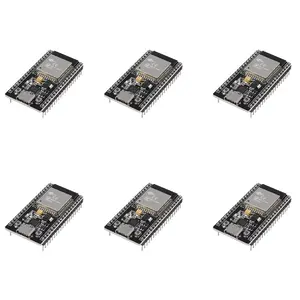 hiBCTR-6 pieces of ESP32-DevKitC-32 development board modules(ESP-32D,ESP-32 CP2012 USB C with 38 pins),supporting STA/AP/STA+AP, with WiFi+Bluetooth dual-core and Type-C interface.