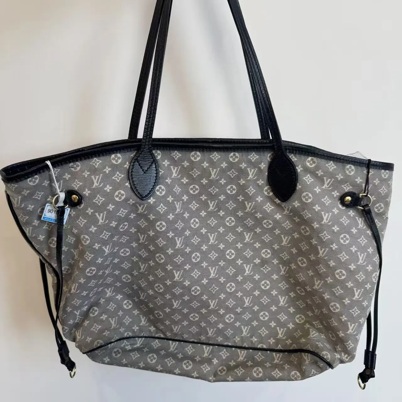 Pre-owned Louis Vuitton denim Tote Bags Neverfull MM Monogram Idylle Tote Bag #5893565100159200