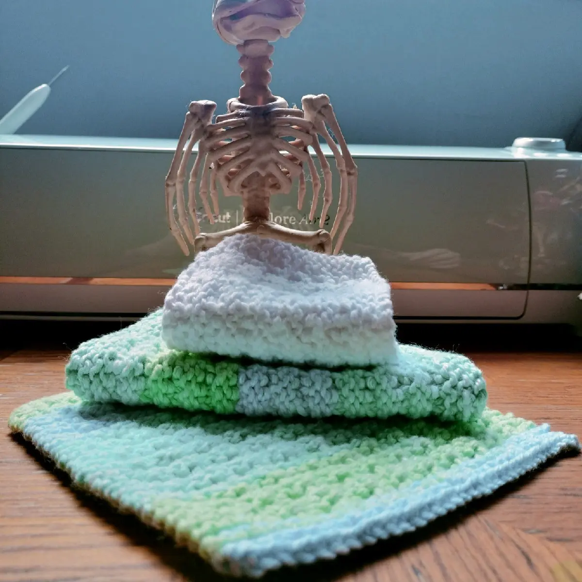 Knitted Cotton Washcloth 3 pack