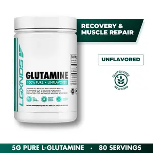 LGXNDS Glutamine Powder | 5g Pure L-Glutamine Per Serving | 80 Servings | Recovery Gut Wellness and Immune Support | 100% Pure Unflavored Vegan Non-GMO